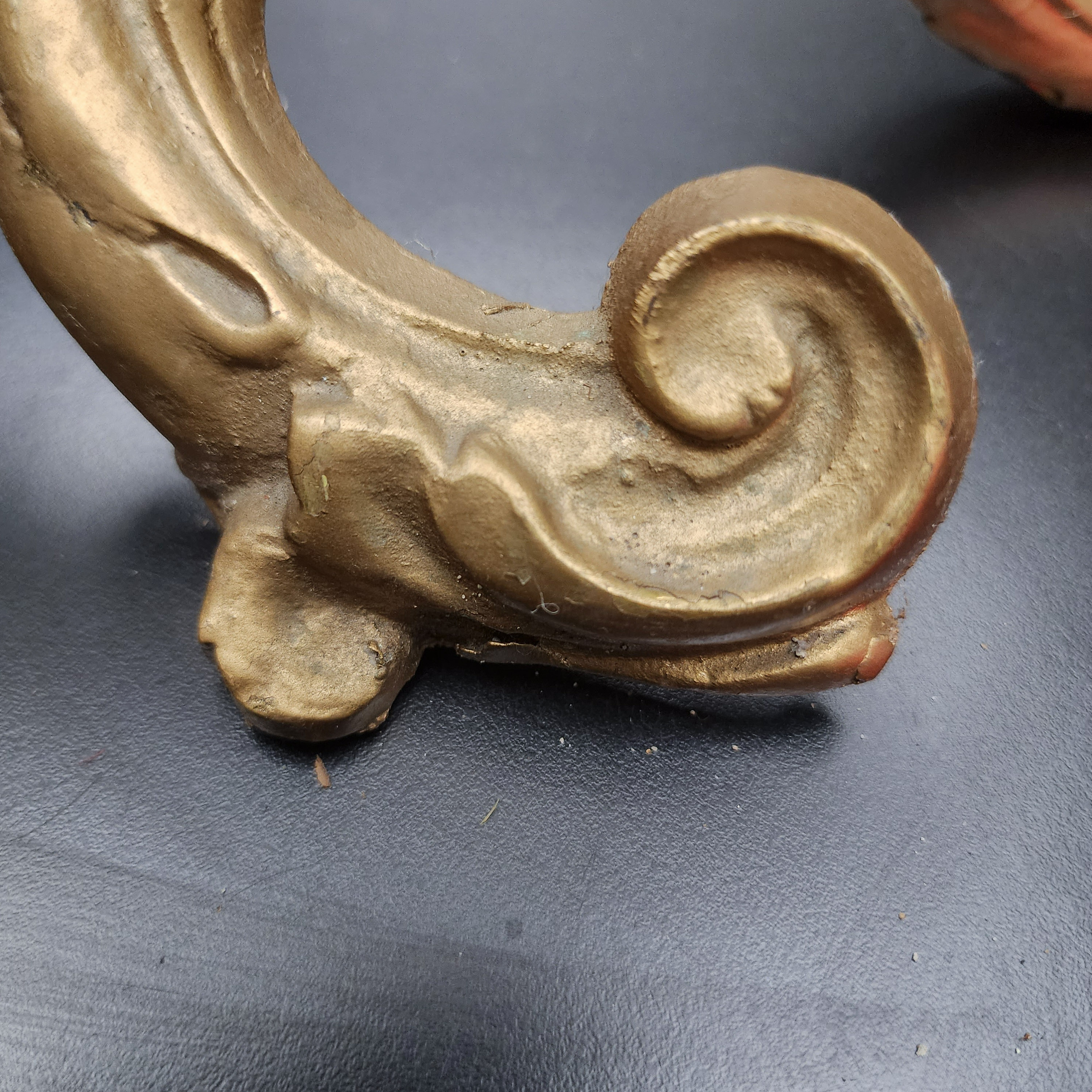 Antique 1800s Brass French Rococo Style Fireplace Screen 29x28 ✨ - Picture 8 of 11